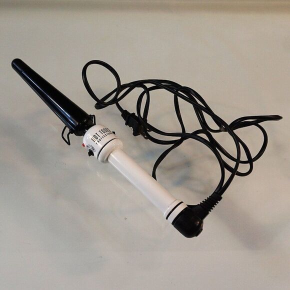 Hot Tools Professional Nano Ceramic Curling Iron Wand 1 Inch White - Picture 1 of 7